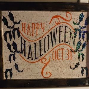 Halloween homemade sign